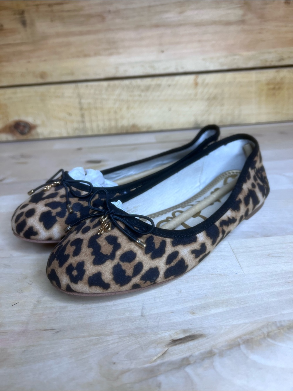 Sam Edelman Leopard-Print Felicia Ballet Flat Slip-On Size 4Y NWT